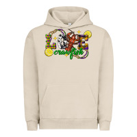 Pigment French Oak mardi gras love crawfish Urban Hoodie - FaDigitalArtStudio