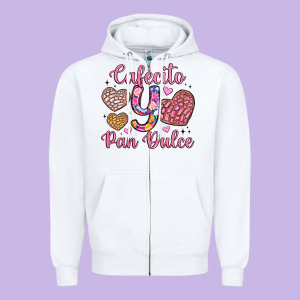 Cafecito Y Pan Dulce Zipper Hoodie Designed By Artiststas