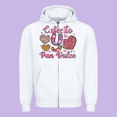 Cafecito Y Pan Dulce Zipper Hoodie Designed By Artiststas
