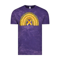 Cloud Purple childhood cancer awareness rainbow (1) Vintage Tee - Jasminsmagicworld