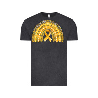 Vintage Black childhood cancer awareness rainbow (1) Vintage Tee - Jasminsmagicworld