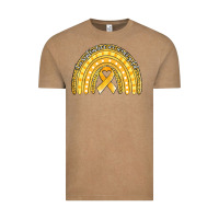 Vintage Coffee childhood cancer awareness rainbow (1) Vintage Tee - Jasminsmagicworld