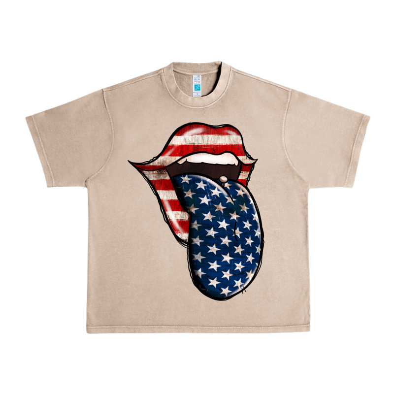 America 4th Of July Tongue Urban Heavy Tee by Jasminsmagicworld | Teevron