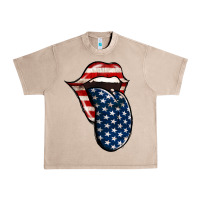 French Oak America 4th Of July Tongue Urban Heavy Tee - Jasminsmagicworld