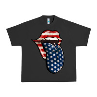 Pigment Black America 4th Of July Tongue Urban Heavy Tee - Jasminsmagicworld