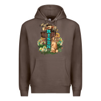 Coffee He is risen Bunny Cross Easter Day Premium Hoodie - HowdyJamesFarm