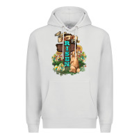 Dove Grey He is risen Bunny Cross Easter Day Premium Hoodie - HowdyJamesFarm