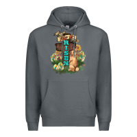 Rock He is risen Bunny Cross Easter Day Premium Hoodie - HowdyJamesFarm