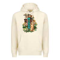 Sandshell He is risen Bunny Cross Easter Day Premium Hoodie - HowdyJamesFarm