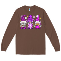 Chestnut purple winter gnomies Long Sleeve Tee - NancyCooperArtShop