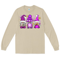 Mushroom purple winter gnomies Long Sleeve Tee - NancyCooperArtShop