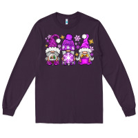 Plum purple winter gnomies Long Sleeve Tee - NancyCooperArtShop