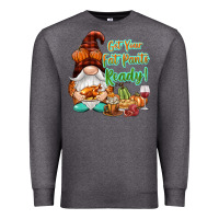 Charcoal Heather Get your fat pants ready Premium Sweatshirt - NancyCooperArtShop