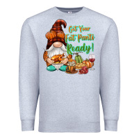 Heather Grey Get your fat pants ready Premium Sweatshirt - NancyCooperArtShop
