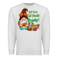 Oatmeal Heather Get your fat pants ready Premium Sweatshirt - NancyCooperArtShop