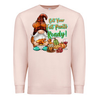 Pale Pink Get your fat pants ready Premium Sweatshirt - NancyCooperArtShop