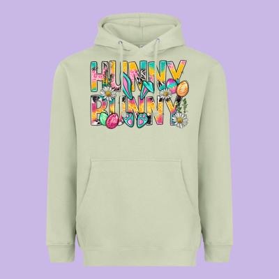 Hunny Bunny Easter Heavyweight Hoodie Designed By Nancycooperartshop