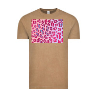 Vintage Coffee leopard background pink shimmer 3200x2400 Vintage Tee - AdoDesignShop