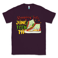 Plum stepping into juneteenth Classic Tee - MaliasSmallBusiness