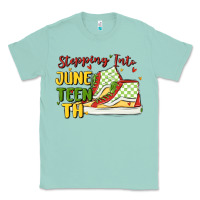 Seafoam stepping into juneteenth Classic Tee - MaliasSmallBusiness