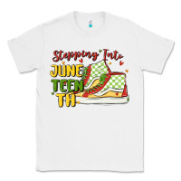 White stepping into juneteenth Classic Tee - MaliasSmallBusiness