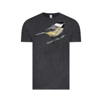 Vintage Black Black Capped Chickadee Vintage Tee - LillyAllenDesigns