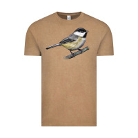 Vintage Coffee Black Capped Chickadee Vintage Tee - LillyAllenDesigns