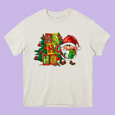 Ho Ho Ho Santa Gnomes Heavy Core Tee Designed By Fadigitalartstudio