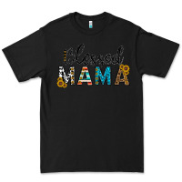 Black blessed mama Premium Tee - CowhideDigitalArt