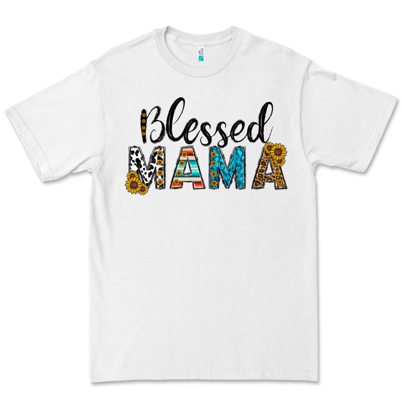 Blessed Mama Premium Tee by CowhideDigitalArt | Teevron