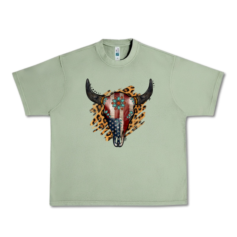 American Bull Skull Urban Heavy Tee by Jasminsmagicworld | Teevron
