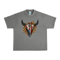 Tornado American Bull Skull Urban Heavy Tee - Jasminsmagicworld