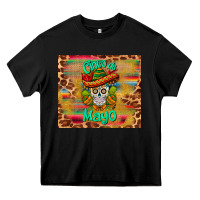 Black cinco de mayo sombrero skull Heavy Core Tee - BarkalooDesign