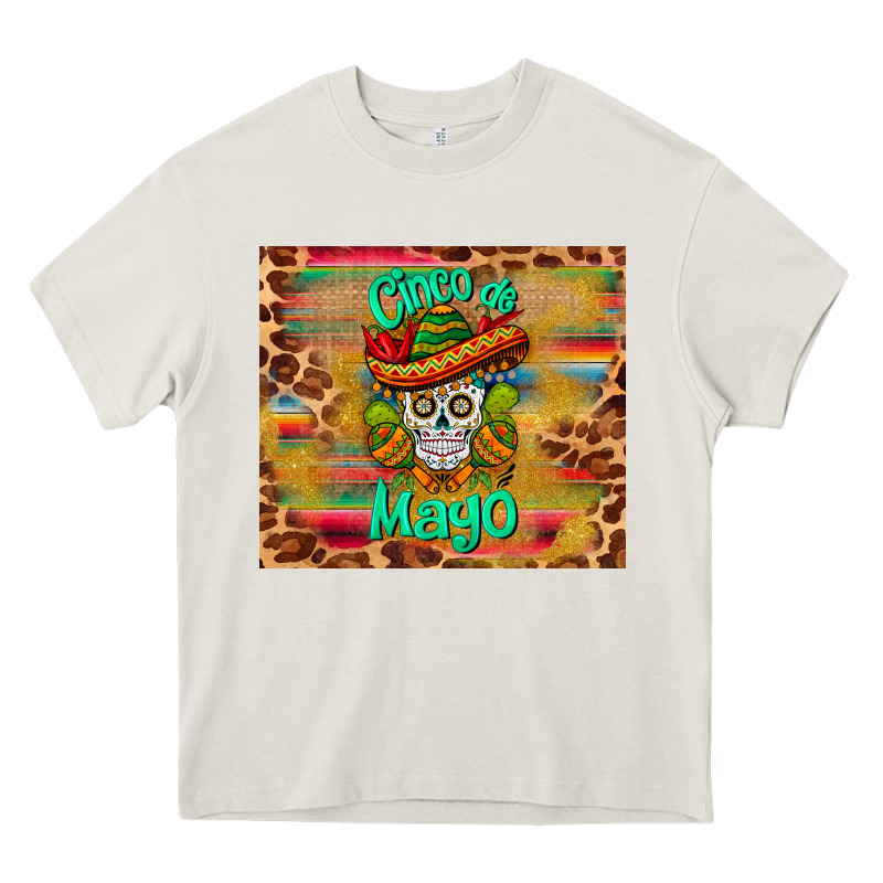 Cinco De Mayo Sombrero Skull Heavy Core Tee by BarkalooDesign | Teevron