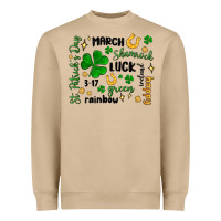 St. Patricks Day Doodle Heavyweight Sweatshirt | Teevron