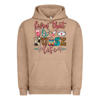 Pigment Burro Livin' That Nurse Life Urban Hoodie - FaDigitalArtStudio