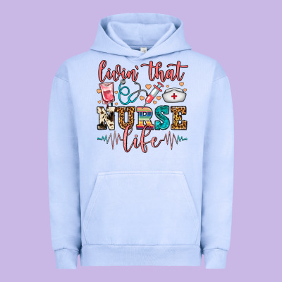 Livin' That Nurse Life Urban Hoodie Designed By Fadigitalartstudio