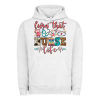 Pigment Lunar Rock Livin' That Nurse Life Urban Hoodie - FaDigitalArtStudio