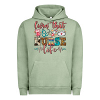 Pigment Oil Green Livin' That Nurse Life Urban Hoodie - FaDigitalArtStudio