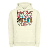 Pigment Pistachio Livin' That Nurse Life Urban Hoodie - FaDigitalArtStudio
