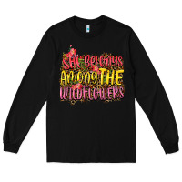 Black she belongs among the wildflowers Long Sleeve Tee - NancyCooperArtShop