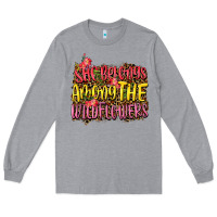 Heather Grey she belongs among the wildflowers Long Sleeve Tee - NancyCooperArtShop