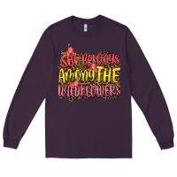 Plum she belongs among the wildflowers Long Sleeve Tee - NancyCooperArtShop