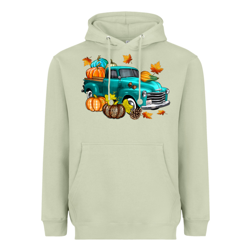 Fall Farm Truck Heavyweight Hoodie by texasbilliewilder | Teevron