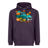 Plum Fall Farm Truck Heavyweight Hoodie - texasbilliewilder
