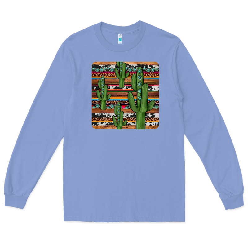Cactus Gemstone Coaster Long Sleeve Tee by JahusDesignShop | Teevron