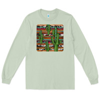 Matcha cactus gemstone coaster Long Sleeve Tee - JahusDesignShop