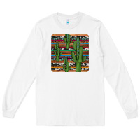White cactus gemstone coaster Long Sleeve Tee - JahusDesignShop