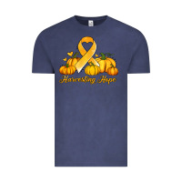 Vintage Denim childhood cancer awareness month harvesting hope Vintage Tee - Jasminsmagicworld
