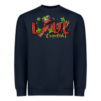 Navy mardi gras love crawfish Heavyweight Sweatshirt - MaliasSmallBusiness
